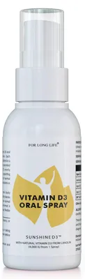 Produktbild von SUNSHINE D3 Vitamin D3 Mundspray mit natürlichem Orangengeschmack | Nahrungsergänzungsmittel