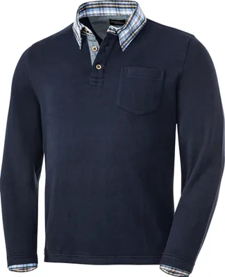 Produktbild von HENSON & HENSON Herren Pullover mit Hemdkragen, pflegeleicht und bequem