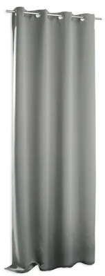 Produktbild von Verdunklungsvorhang Grau dunkel Blackout Ösen Vorhang blickdicht 135x245 cm Gardine