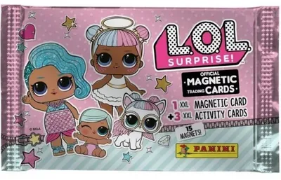 Productafbeelding van Panini L.O.L. Surprise! Magnetische kaarten – verzamelkaarten, boosterpakket: 1 magnetische kaart en 3 activiteitskaarten