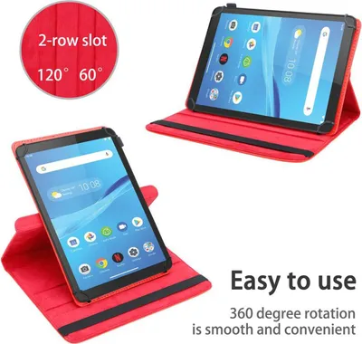 Image de Cadorabo Housse pour Lenovo Tab M7 (7 pouces) Housse de protection en rouge 360 degrés Tablet Housse Etui Cover Case