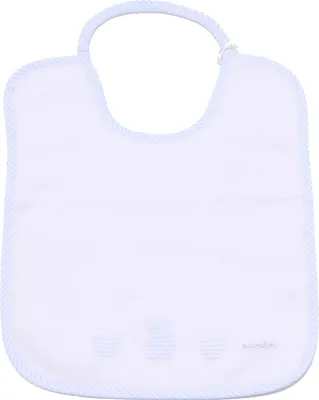 Immagine prodotto di 9869U bimbo bavaglino  NANAN accessori bianco azzurro bib kids