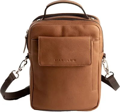 Produktbild von HAROLD'S Leder Umhängetasche Country Crossbag Handle Cognac hellbraun