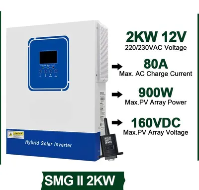 Obrázek produktu pro Hybridní solární měnič 2 kW s MPPT a Wi-Fi