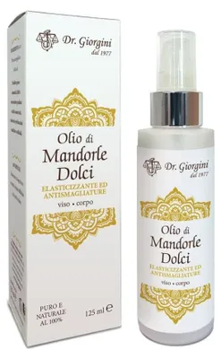 Produktbild von Reines Mandelöl Hautpflegeöl 125 ml für Gesicht und Körper, schnell einziehend, ohne Zusatzstoffe
