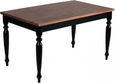 Image de Table de salle à manger Table de cuisine Table en bois massif