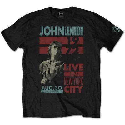 Produktbild von John Lennon Live In New York City Black L T-Shirt