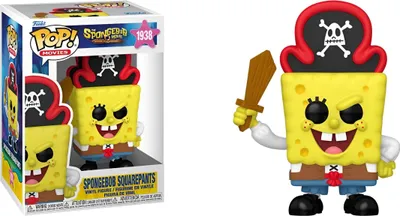 Produktbild von SpongeBob Schwammkopf POP! Vinyl Figur SquarePants (Pirate) 9 cm