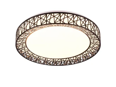 Zdjęcie produktu dla Plafon LED okrągły z pilotem CLUSTER czarno-biały 40W Odcienie bieli 4300lm tworzywo sztuczne wym:9x48x48cm IP20 RL