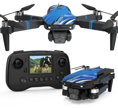 Productafbeelding van Drone met camera - FPV-scherm 2,8 inch - 270 graden obstakeldetectie - Opvouwbaar - Voor beginners