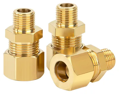 Klemmringverschraubung Messing 8 mm x 3/8" AG, 3 Stück