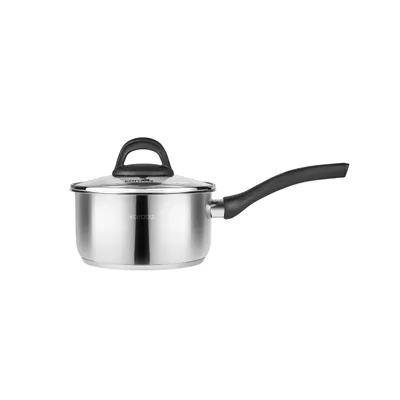 Produktbild von Karaca Gastro Milchtopf, 16 cm - Edelstahl 304, 1,6 Liter Milchkännchen mit Deckel