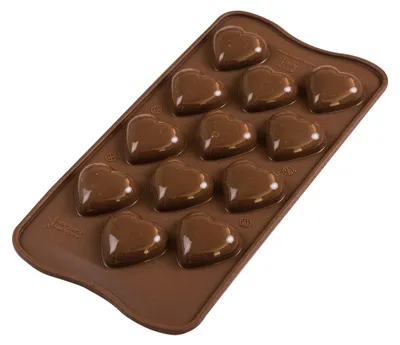 Image de moule en silicone 3D pour le chocolat - Coeur
