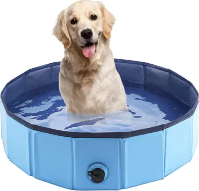 Immagine prodotto di Hondezwembad per cuccioli 80 cm/315 pollici pieghevole piscina per cani piscina portatile per interni ed esterni piccola piscina per bambini cucciolo bambini