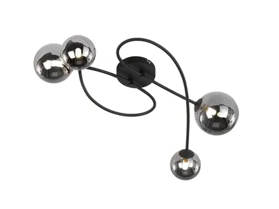 Productafbeelding van 4-lichts plafondlamp Bala zwart