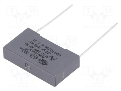 Obrázek produktu pro 5x Kondenzátor: X2 220nF 26,5x6x15mm, typ R46KN322050M1M, kondenzátory X2/Y2, 22,5mm, tolerance 20%