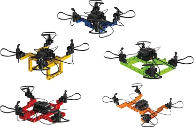 Produktbild von DF-Models SkyWatcher 5in1 DIY Block Drohne - RTF, 4 Rotoren, 800 mAh, Mehrfarbig