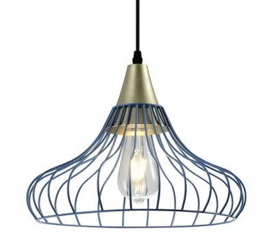 Produktbild von GTV - Deckenleuchte LOTTE,2660,AC220-240V,50/60Hz,1*E27, IP20,DURCHM. 33 CM, einzeln, blau