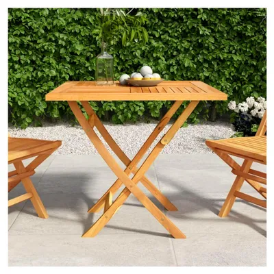 Produktbild von Klappbarer Gartentisch 85x85x76 cm aus Teak-Massivholz