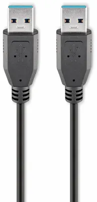 Zdjęcie produktu dla Goobay TCOCUAA18U3, 3 m, USB A, USB A, USB 3.2 Gen 1 (3.1 Gen 1), 5 Gbit/s, Czarny