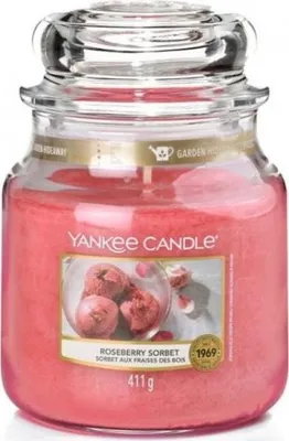 Obrázok produktu pre Yankee Candle Roseberry Sorbet, Ďalší, Ružová, 75 h, 1 kusov