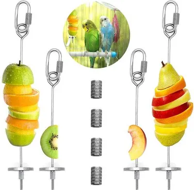 Image de Petit support en acier inoxydable pour perches de jouets pour oiseaux, destiné aux perroquets