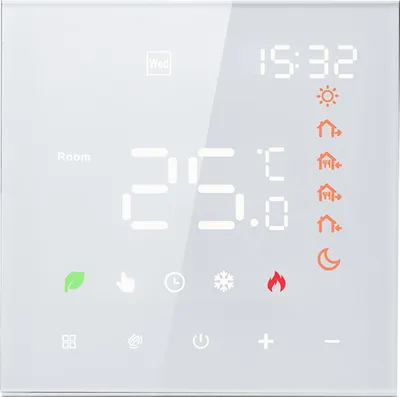 Zdjęcie produktu dla Inteligentny termostat 3A Cyfrowy programowalny wyświetlacz LCD Ekran dotykowy Regulator temperatury ogrzewania podłogowego Cyfrowy inteligentny termostat ścienny dla