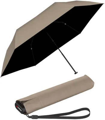Produktbild von Knirps Taschenschirm US.050 Ultra Light Slim Manual mit UV- und Hitzeschutz - beige