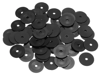 Produktbild von 55 Stück Kunststoffringe M3x20x1mm, schwarz