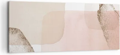Produktbild von Bild auf Leinwand - Leinwandbild - Einteilig - Abstraktion Modern Pastell - 120x50cm - Wand Bild - Wanddeko - Wandbilder - Leinwanddruck - Bilder - Wanddekoration - Leinwand bilder - AB120x50-4618