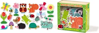 Produktbild von Vilac Holzspielzeug Magneten Garten Set - 20 Stück magnetisches Spielzeug