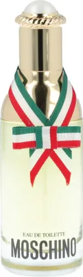 Produktbild von Moschino Pour Femme, Frauen, 45 ml, Nicht nachfüllbare Flasche, Freesie, Galbanharz, Geißblatt, Pflaume, Nelke, Gardenia, Muskatnuss, Pfeffer, Rose, Canangabaum, Ambra, Moschus, Patschuli, Sandelholz, Vanille