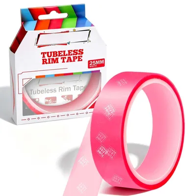 Obrázok produktu pre Bezdušové pásky na ráfiky, 25 mm x 10 m - Samolepiace, vhodné na bicykle