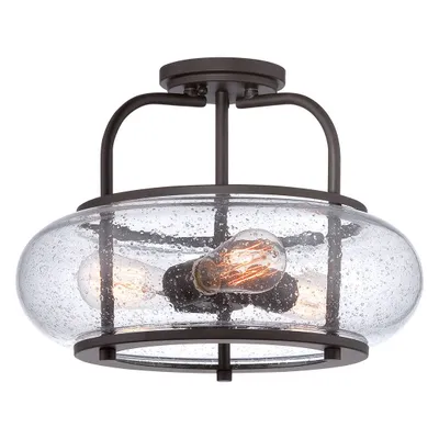 Image de Plafonnier Elstead Trilogy E27 triple, bronze antique