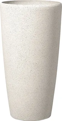 Obrázek produktu pro BELIANI Květináč béžový kamenný 75 x ø 39 cm vysoký květináč moderní minimalistický styl venkovní vnitřní dekorace doplňky
