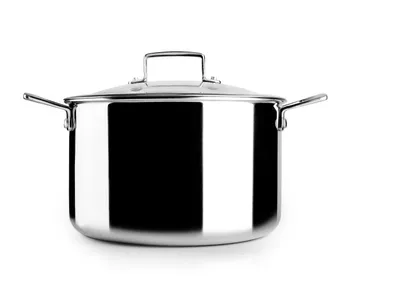 Image de Casserole Triply Natura Ibili, acier inoxydable, 24 cm, argenté