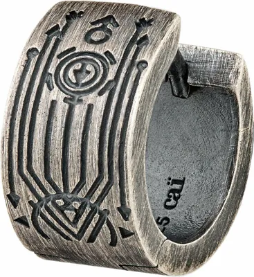 Produktbild von cai Single Creole 925/- Sterling Silber 1,2cm Silbergrau 274210086