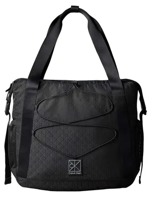 Zdjęcie produktu dla Calvin Klein Water-Repellent Jacquard Tote Bag torba shopper czarna