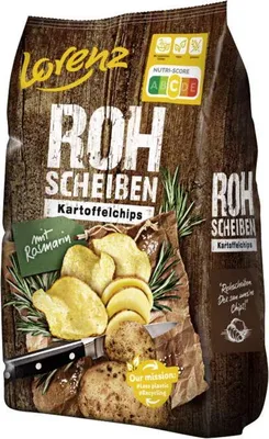 Produktbild von Lorenz Rohscheiben Kartoffelchips Rosmarin im Kessel geröstet 120g