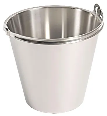 Produktbild von Edelstahleimer PREMIUM, ohne Bodenreifen, mit Maßeinteilung, 10 Liter