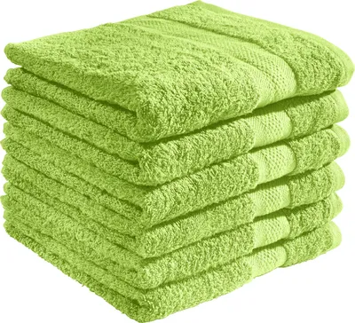 Produktbild von REDBEST Handtuch Chicago" 6er-Pack apfelgrün 50x80 cm"
