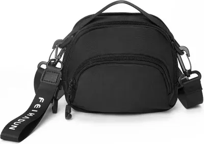 Produktbild von INF Stylische Nylon Crossbody Schultertasche für Herren Schwarz