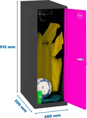 Immagine prodotto di Armadietto Simonrack SIMONLOCKER DISM SINGLE antracite, rosa 8425437118944, 1 armadietto 40,0 x 50,0 x 91,5 cm