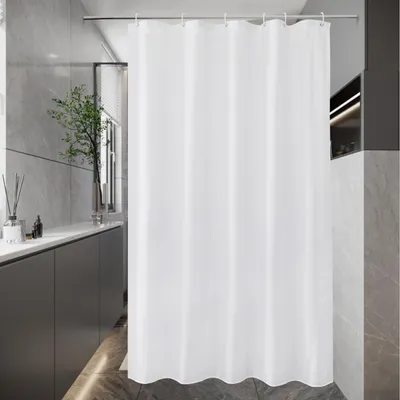 Immagine prodotto di Tenda da doccia 100x200 cm Bianco Tessile Antimuffa Antibatterico Lavabile