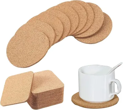 Produktbild von Vastsea, 20 Stück Untersetzer aus Kork – Wiederverwendbare Untersetzer – Getränkehalter – Für Kaffee, Tee, Restaurants, Büros