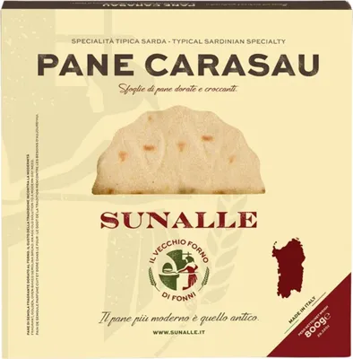 Produktbild von Pane Carasau Classico, traditionelles dünnes Brot aus Sardinien, 800 g, Sunalle