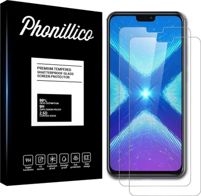 Obrázok produktu pre Tvrdené sklo pre Honor 8X [2 ks] Ochranné sklo Fólia proti poškriabaniu odolná Phonillico®
