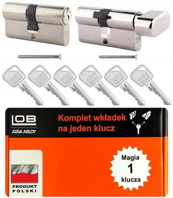 Produktbild von LOB Ares Duo Doppelprofilzylinder Set 30/45+30/45G Nickel