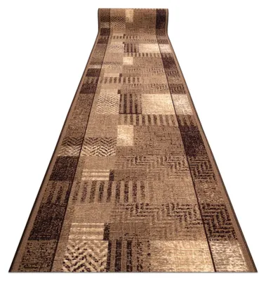 Image de TAPIS DE COULOIR  antidérapant ESSENZA beige 67 cm marron 67x620 cm