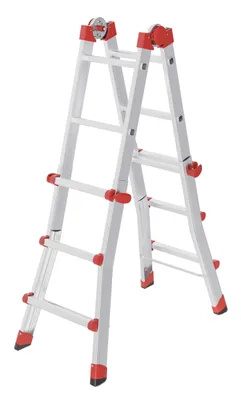 Obrázok produktu pre Hailo M80, Hliníkový multifunkčný rebrík, 4x3 priečky